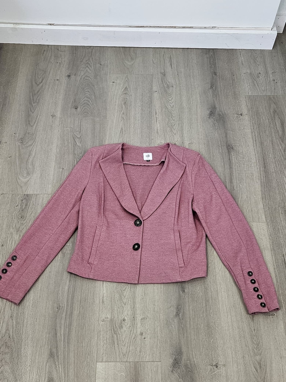 CAbi Pink Cropped Blazer Jacket